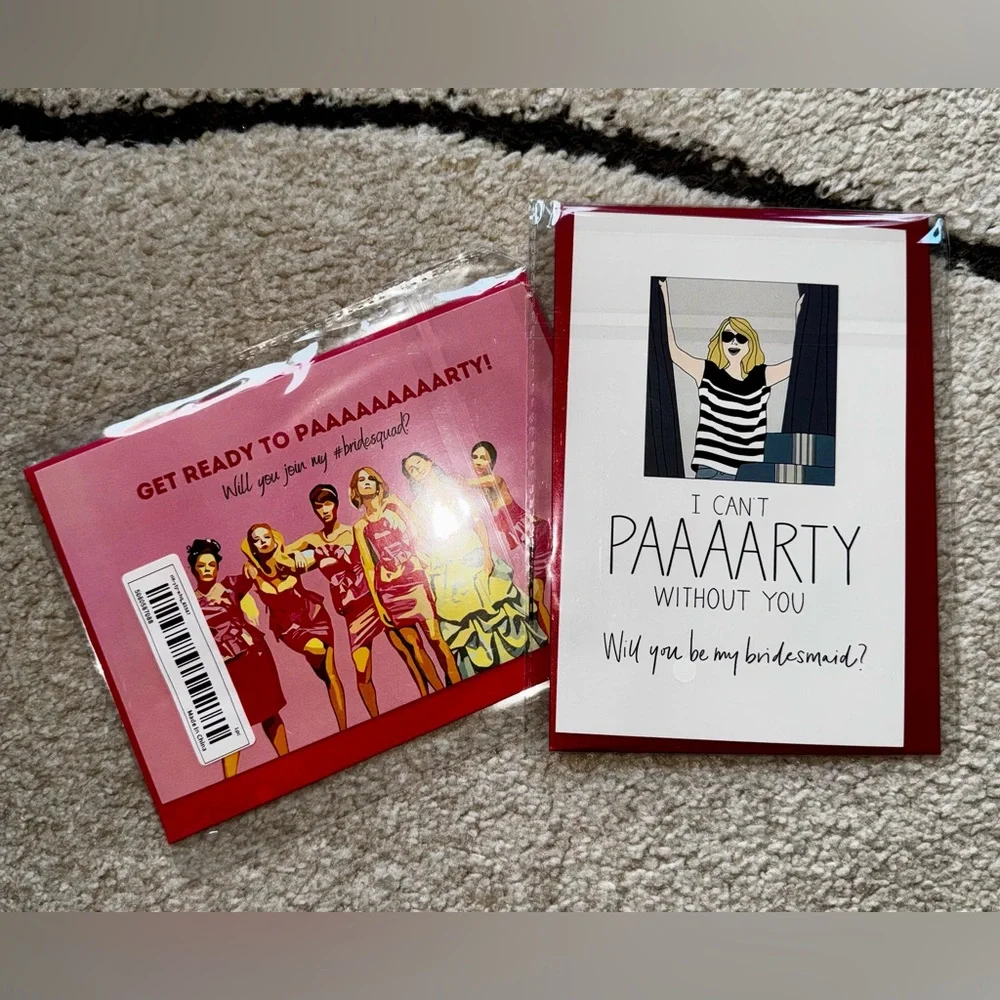 2 Bridesmaid Proposal Cards